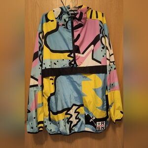 Reason colorful wind breaker pullover 3xl